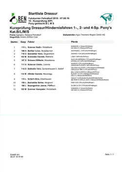 Prüfung Nr. 10 (Pony, B-L-M-S)