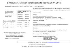 Einladung 4. Mückenlocher Neckartalcup 05./06.11.2016