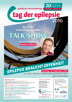 Plakat - Deutsche Epilepsievereinigung Landesverband Hessen eV
