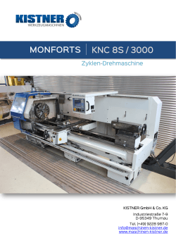 MONFORTS KNC 8S / 3000