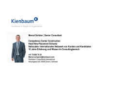 Marcel Schärer | Senior Consultant Competence Center