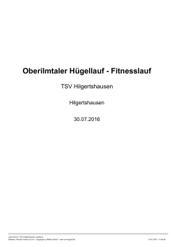 Altersklassenwertung - Oberilmtaler Hügellauf