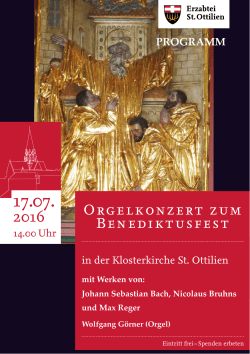 Orgelkonzert zum Benediktusfest
