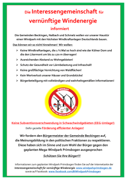 Informationsflyer Gemeinde Beckingen