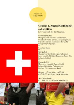 1. August Buffet_01.08.2016_Flyer, Lift, Schaukasten