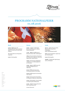 programm nationalfeier 01.08.2016