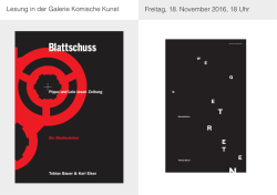 Blattschuss - Somedia Buchverlag