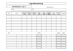 Abrechnungsvordruck Liga 2016/2017