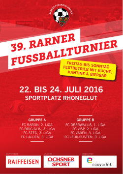39. rarner fussballturnier