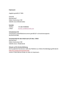Impressum Angaben gem&auml;&szlig; &sect; 5 TMG: Duitslink Monika Raulf Dokter