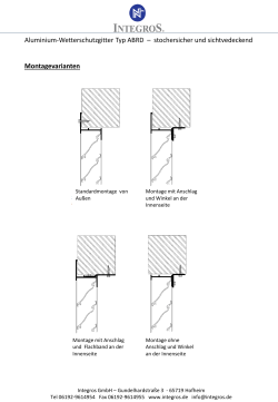 Integros Wetterschutzgitter TYP ABRD