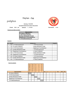 Polytan - Cup - 1. FFC Fortuna Dresden