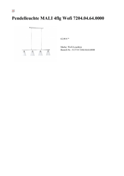 Pendelleuchte MALI 4flg Wofi 7204.04.64.0000