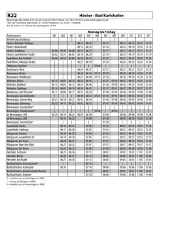 Fahrplan R22