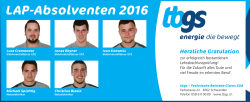 Inserat_LAP_2016  - Technische Betriebe Glarus S&uuml;d