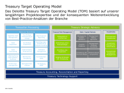 Treasury Target Operating Model