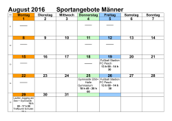 Termine August 2016 - Willkommen in Pesch