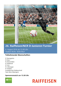 Flyer Raiffeisen/NCR Turnier
