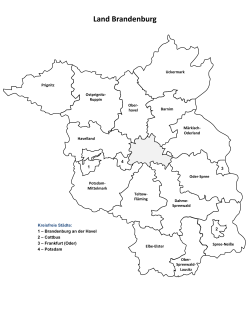 Landkreise des Landes Brandenburg im Jahr 2015