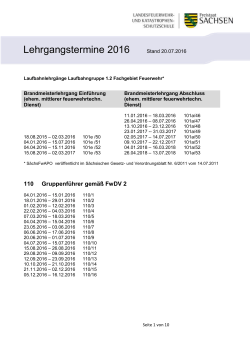 Lehrgangstermine 2016 (Stand 20.07.2016) [Download,*, 0,25 MB]