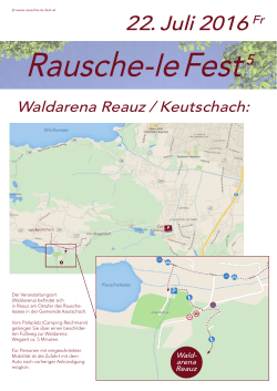 22. Juli 2016 Fr - Rausche Le Fest