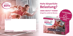 Jetzt Gutschein sichern! - OMNi