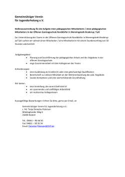 hier - Gemeinn&uuml;tziger Verein f&uuml;r Jugenderholung e.V.