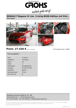 Inserat drucken - Autohaus Grohs
