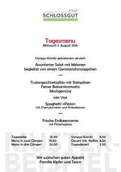 Tagesmenu