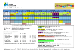 Stundenplan 16-17 Hugelshofen 1. - 6. F. Peterli C. Isler