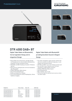 DTR 4000 DAB+ BT