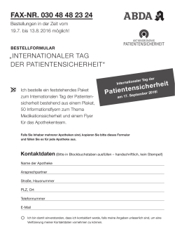 ITPS_Bestellformular - Apothekerkammer Bremen