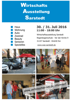 Wirtschafts Ausstellung Sarstedt - Verbraucher