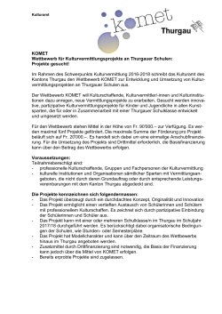 Ausschreibung Wettbewerb Kulturvermittlung