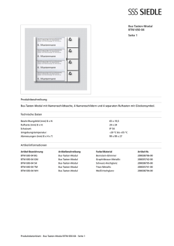 Bus-Tasten-Modul BTM 650-04 Seite 1