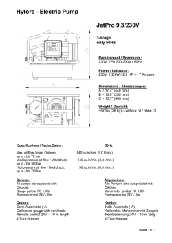 Hytorc - Electric Pump JetPro 9.3/230V