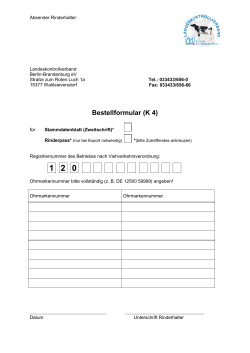 Bestellformular (K 4) - Landeskontrollverband Brandenburg e.V.