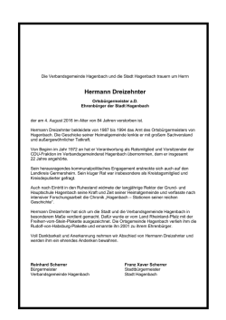 Hermann Dreizehnter - hagenbach