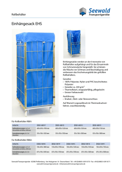 Einh&auml;ngesack EHS - Seewald Transportger&auml;te