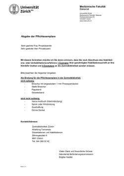 Hinweis Zentralbibliothek - Medizinische Fakult&auml;t