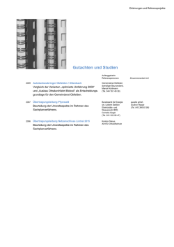 Gutachten und Studien