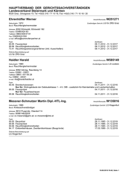 Druckansicht - Hauptverband