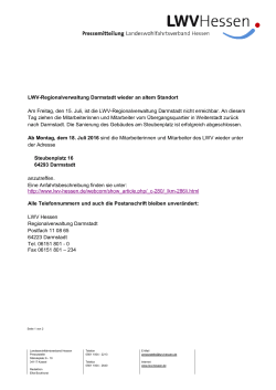 Umzug RV Darmstadt - Landeswohlfahrtsverband Hessen