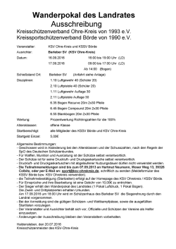 Page 1 Wanderpokal des Landrates Ausschreibung