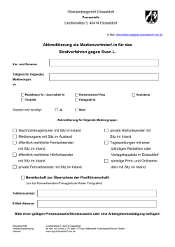 anliegende Formblatt - Oberlandesgericht Düsseldorf
