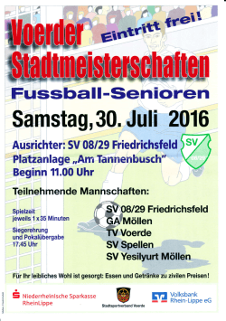 Fussball-Senioren - Stadtsportverband Voerde