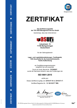 zertifikat - asuri GmbH