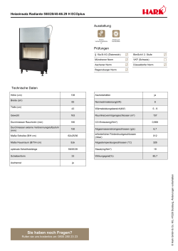 HARK Heizeinsatz Radiante 550/20/45