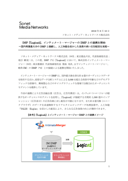 DSP『Logicad』、インティメート・マージャーの DMP との連携を開始