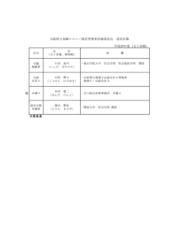 委員名簿